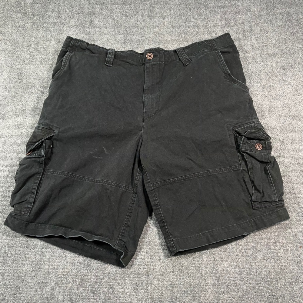 Society of One Cargo Shorts Mens 44 Cotton Utility Multi Pocket Black Skater